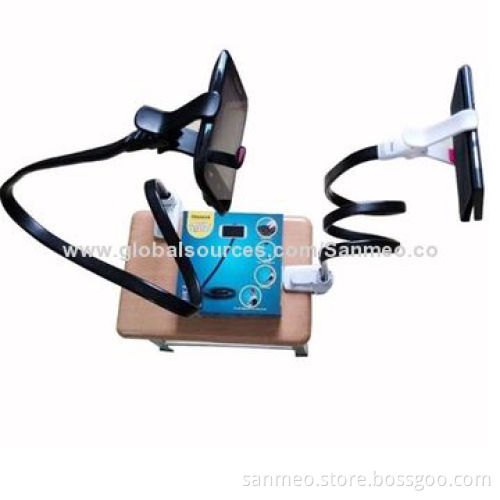 Universal Snake Tube Can be Bent Desktop Mobile Phone Holder, Black, Can be Moved Easily